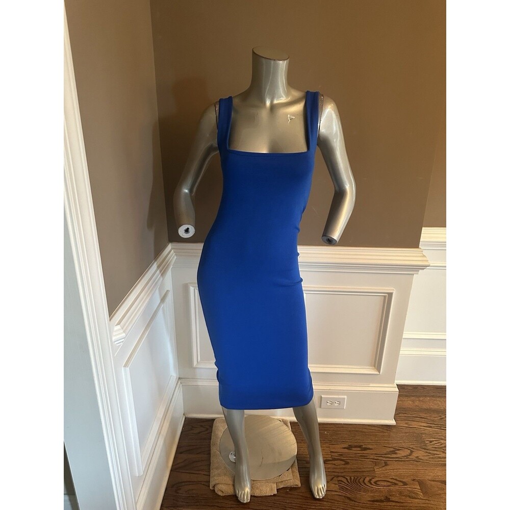 NWT ZARA Tank Midi Dress Cobalt Blue Sz M